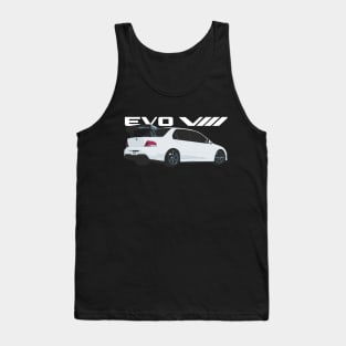 wicked white evo 8 Tank Top